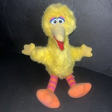 Big Bird 1986 Sesame Street Plush 13  Muppets Doll Playskool USA Vintage