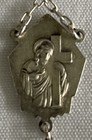 Vintage  Crystal Teardrop Bead & Sterling Silver Rosary 60g 24” AFCO #2 — photo 6