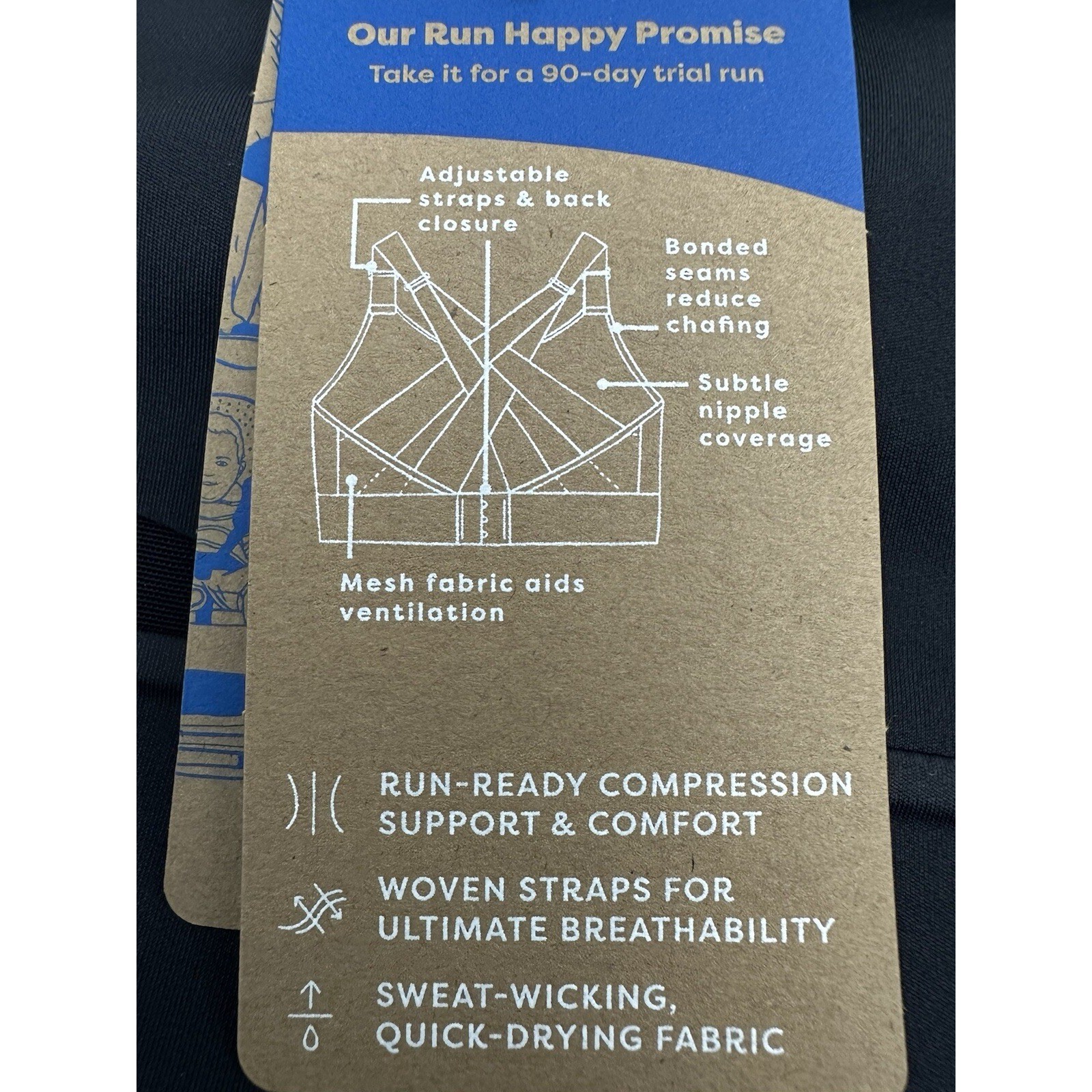 Brooks Women's Interlace Sports Bra High Impact Running Size 38C/D New thumbnail 10