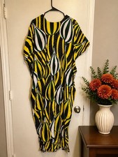 Handmade African Dera Kaftan Kenyan Dress Tie Dye One Size Multi Color