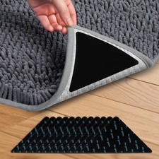 12 Pcs Rug Grip Pads for Hardwood Floors and Tiles, Non Slip Rug Grippers, He...