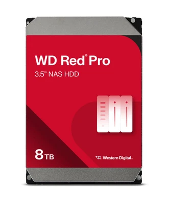 WESTERN DIGITAL WD Red Pro WD8005FFBX NAS HDD - 8 TB 7200 rpm 256 MB 3,5 Zoll SATA 6 Gbit/s CMR