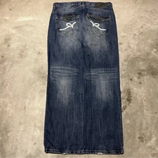 Rocawear Y2K Vintage Relaxed Baggy Embroidered Jeans Men 36x34