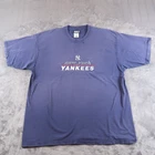 Vintage 90s Pro Player New York Yankees Embroidered Logo T-shirt Sz XL MLB