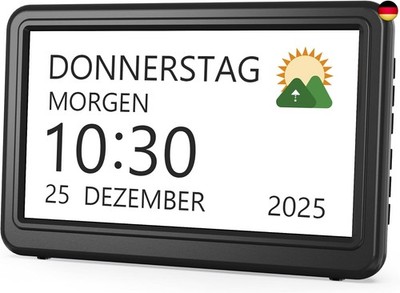 Roxicosly Digital Calendar, Electronic Day Date Alarm Clock, Digital Clock with