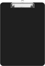 Plastic Clipboards, A4 Black Clip Board 8.5x11 for Classroom, Students, Kid, Wom