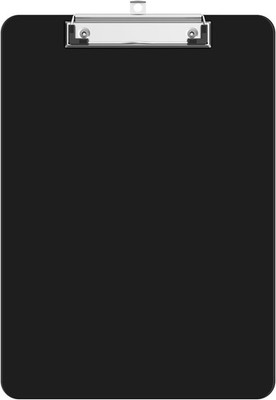 Plastic Clipboards, A4 Black Clip Board 8.5x11 for Classroom, Students, Kid, Wom