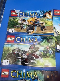 Bulk Lot 15 LEGO Chima Instruction Manuals Booklets 70000, 70130, 70100, 70003