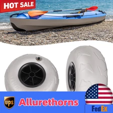 9 inch 2x Beach Cart Wheels Inflatable Wheels for Kayak Balloon Beach Tire