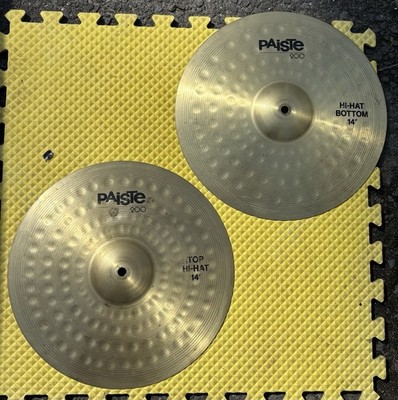 Vintage Paiste 200 Hi-hat 14'' Cymbals Set Pair