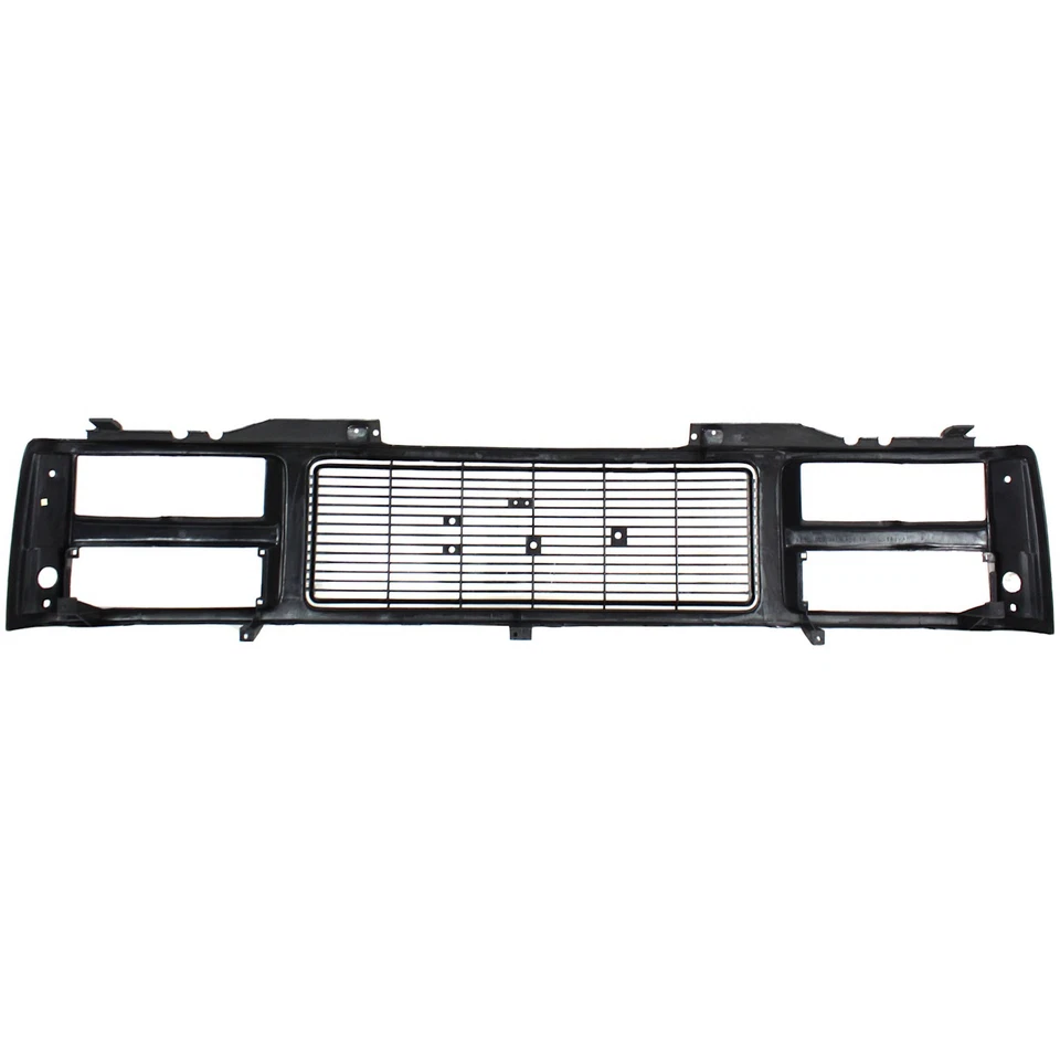 Grille For 88-99 GMC K1500 C1500 Black Plastic Fits Models with Dual Headlight - Image 4 of 4