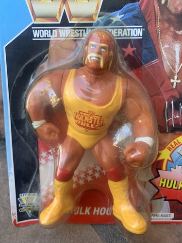 WWF Hasbro Hulk Hogan Wrestling Figure 1991 Hulkap...