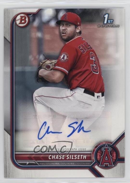 2022 Bowman Paper Prospect Chase Silseth #PPA-CS Rookie Auto RC 0hj8