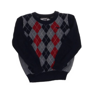Hampton Republic, Strickpullover, Größe: 86/92, Grau/Blau/Rot, Baumwolle #Ral