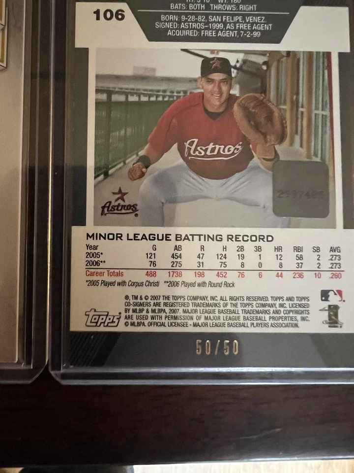 Lote automático de 9 cartas da MLB. Topps, Tier One, Heritage, Clearly, Elite. Autos 6 no cartão! - Imagem 4 de 4