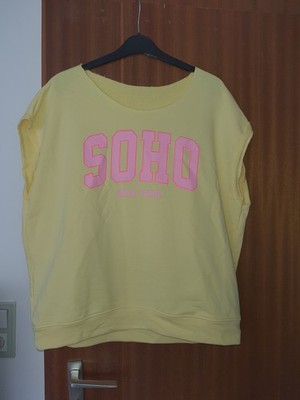 Mooij Sweatshirt Soho New York gelb Rosa Tshirt 38 40 42 44 Shirt Sweatpulli