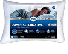Sealy Sterling Collection down Alternative Pillows 400 Thread Queen - 2 Pack