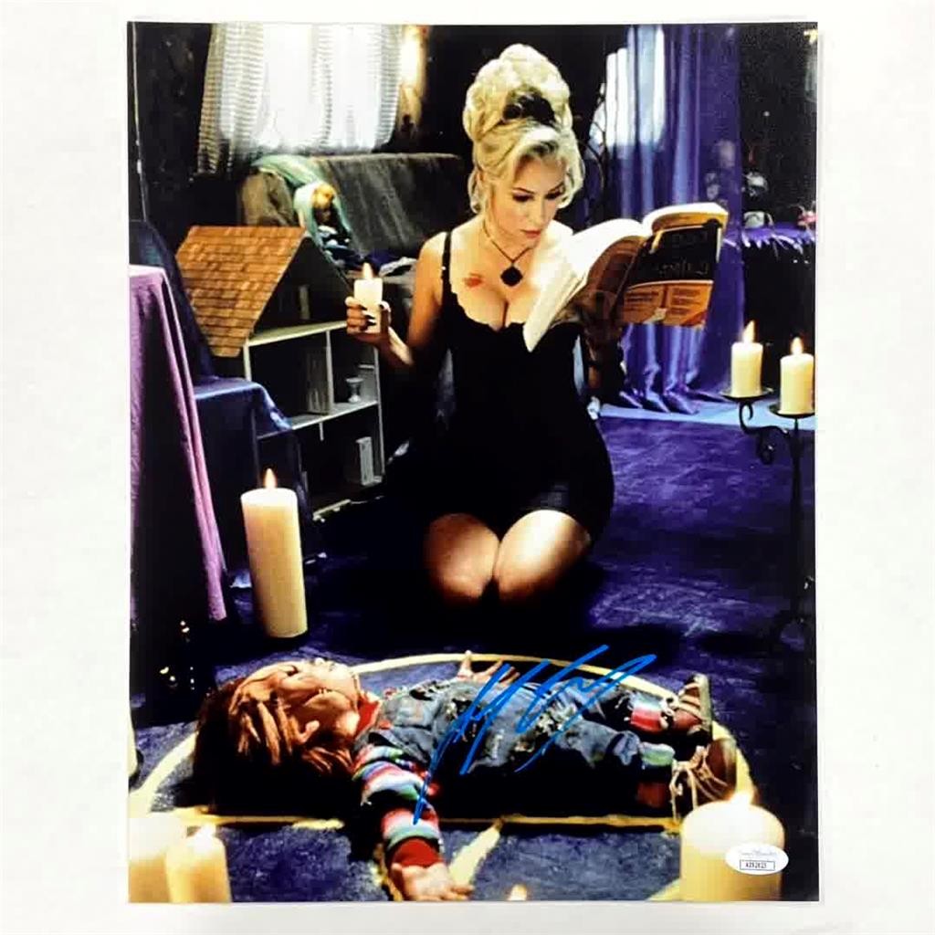 セール中…ジェニファーテイリー直筆サイン入り超大型写真… Jennifer Tilly signed Bride of Chucky 11x14 Photo Tiffany