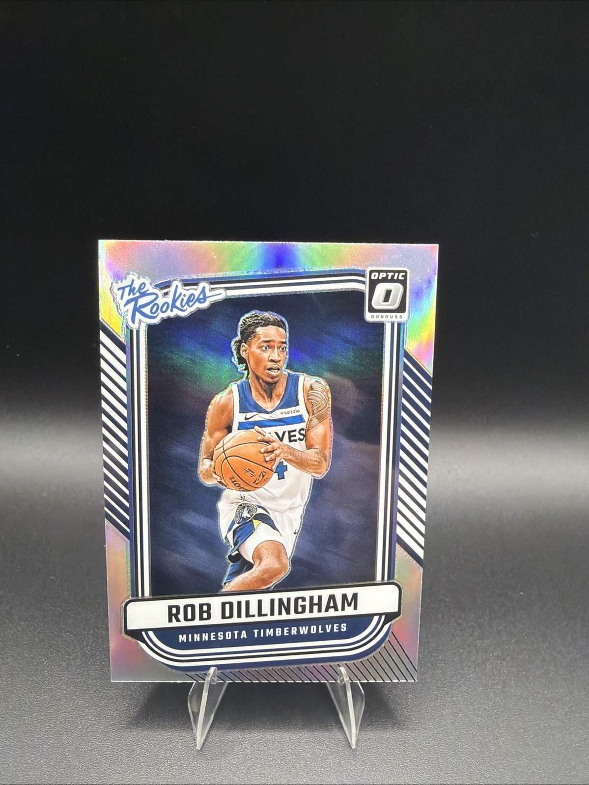 2024-25 Donruss Optic Rob Dillingham The Rookies Holo RC #5 Timberwolves