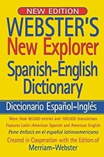 Webster's New Explorer Spanish-English Dictionary Hardcover Merri