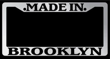 Chrome METAL License Plate Frame Made In Brooklyn Auto Accessory 1146