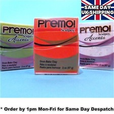 6 x Sculpey PREMO Polymer Clay 57g - Pick Colours