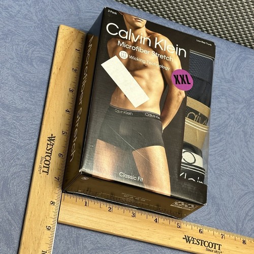 Paquete de 3 baúles elásticos de microfibra de altura baja Calvin Klein para hombre talla 2XL - Imagen 15 de 18