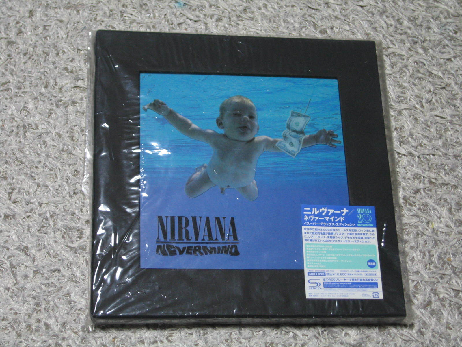 NIRVANA NEVERMIND 20TH ANNI. JAPAN SUPER DELUXE 4 SHM-CD+DVD BOX SET 