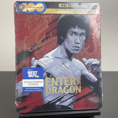 Enter The Dragon (4K UHD Blu-ray, 1973) Best Buy Steelbook  Bruce Lee