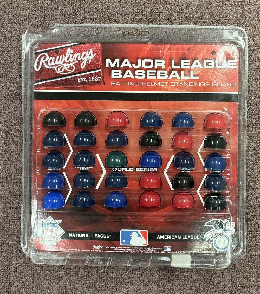 Sealed Rawlings Major League Baseball Mini Batting Helmet Standings