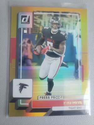 Kyle Pitts Atlanta Falcons Gold Press Proof NFL Panini
