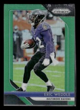 2018 Panini Prizm #185 Eric Weddle Prizm Green NM