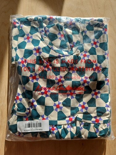 NWOT HANNA ANDERSSON PEPPERMINT SWIRL LONG SLEEVE SKATER TWIRL DRESS 140 10 - Picture 6 of 8
