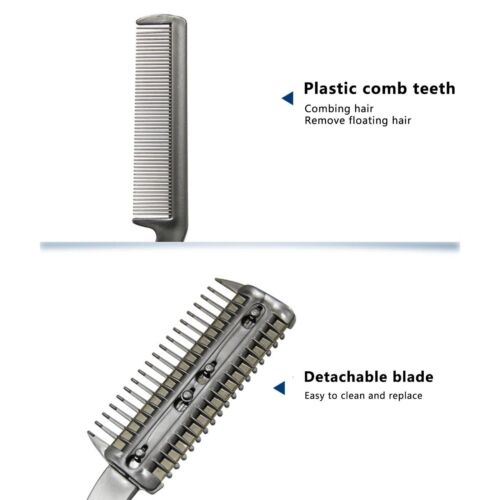 2 Sided Razor Clipper Comb Pet Hair Trimmer Grooming Cutter For Dog Cat Puppy - Picture 8 of 10