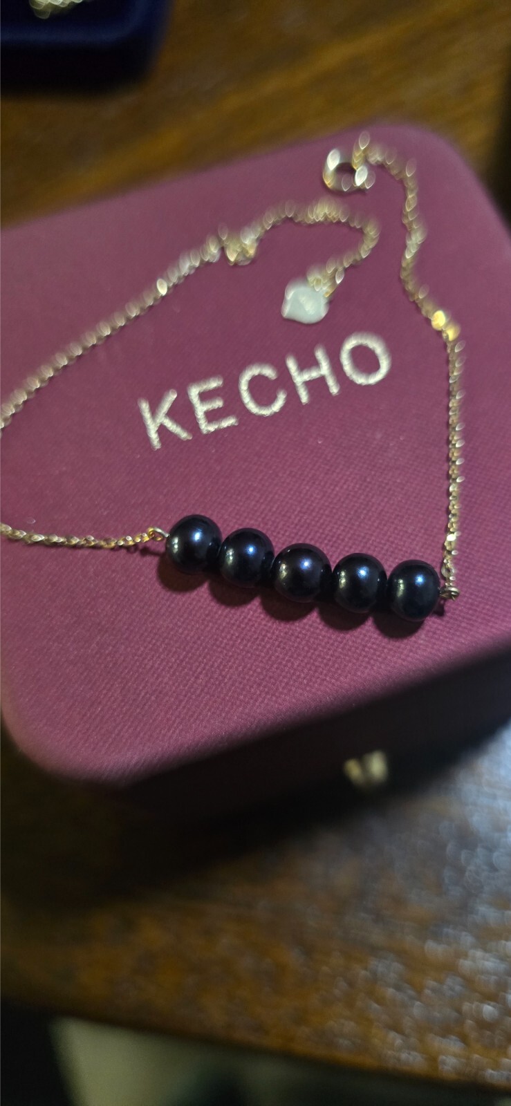 KECHO 14k Real Gold Bracelet w/Freshwater Cultured Black Pearls | eBay