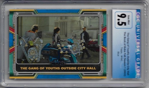 2022 Topps Gang of Youths Outside City Hall Bk of B. Fett SSN 1 Blue CGC 9.5