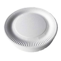 200 X Pappteller Einwegteller Imbissteller Partyteller Rund 18 Cm Weiß