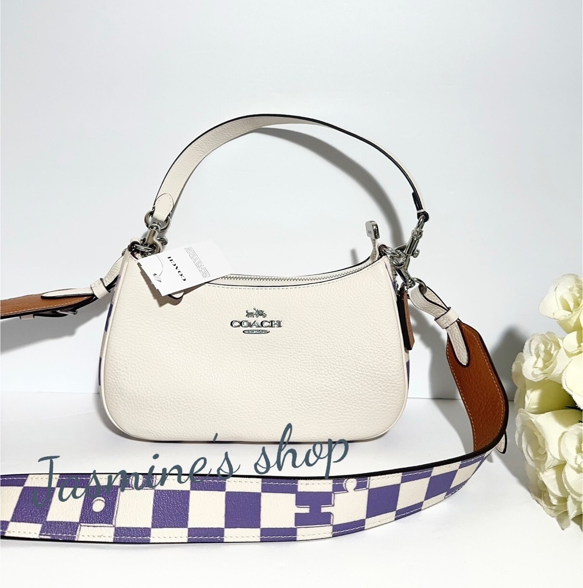 NWT Coach Teri Shoulder Bag With Checkerboard Print CR103 | eBay