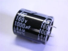 2 Illinois Capacitor LBA Series 1000uF 160V 20% Snap-In Electrolytic Capacitors