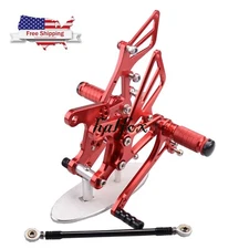 US Red Rear set Foot pegs Rearset For Kawasaki NINJA ZX6R 2005-2008 ZX636
