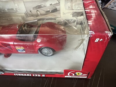 1947 Ferrari 125 S Red Hot Wheels Mattel 1:18 Model Car L2954 | eBay