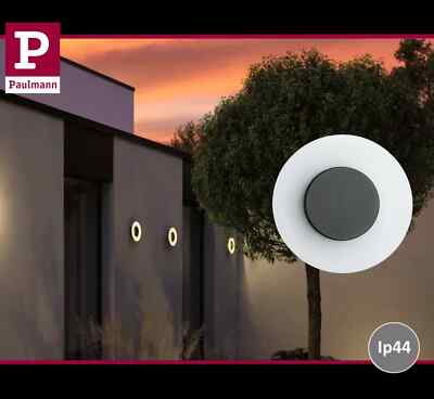 Paulmann LED Wandleuchte Circea IP44 220mm 3000K 4W 230V Schwarz Alu UVP 69,99  