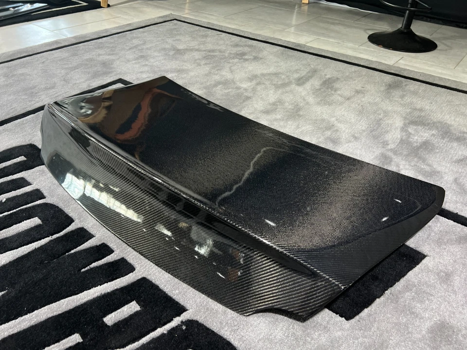 Tapa maletero cola de pato afinación CMST para Nissan GTR doble cara carbono/tejido/brillo Foto 2 de 4