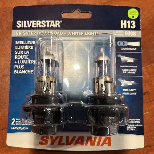 SYLVANIA Silverstar H13 (H13ST.BP) also fits/compatible 9008