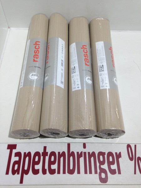 Vliestapete Rasch 4 X 773859 (4Rollen) Quer Struktur Braun Restposten Wohnzimmer-image