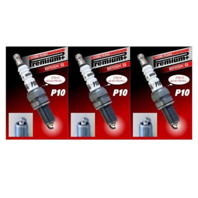 3x Brisk 1707 Zündkerze für Fiat 500 Ford KA Daihatsu Sirion Lancia Alfa Romeo