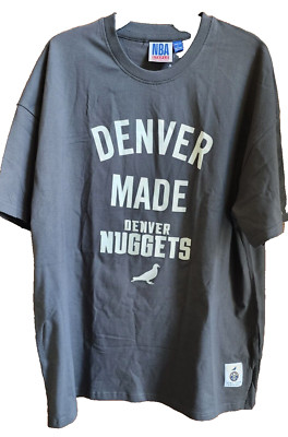 Staple Men's Denver Nuggets NBA x Heavyweight Oversized T-Shirt Anthracite Large