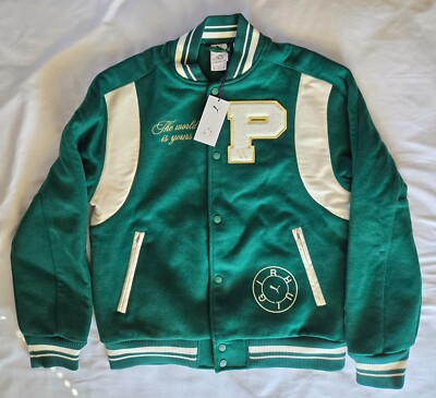 Puma x Rhuigi Varsity Jacket Wool Blend Men s 539695-94 Sz S M L