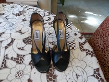 Giani Versace Forest Green Leather Strappy Heels Size 36B