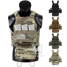 KRYDEX Low Vis Slick Armor Plate Carrier & Micro Fight Placard & SACK Drop Pouch